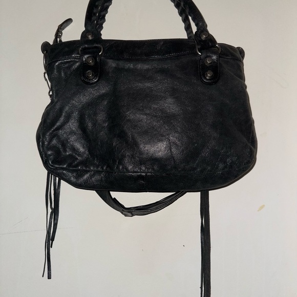 Black Y2K City Leather Handbag - Picture 2 of 5